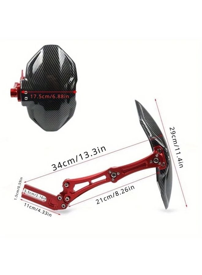 Blue CNC Aluminum Alloy Adjustable Motorcycle Bicycle Rear Wheel Fender Universal Modification Accessory - Image 2